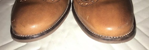 Zapatos para hombre Cole Haan Williams punta de ala Oxford cuero bronceado británico C12210 talla 9M. - Imagen 5 de 9