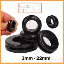 Auto Rubber Grommet Blanking Wiring Grommets Open Gromet Blind Plug Bungs 3-22mm