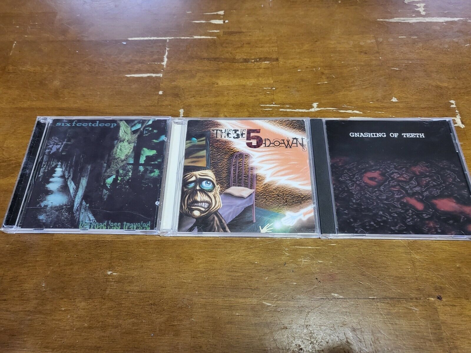Six Feet Deep/ These 5 Down/ Gnashing of Teeth Rare Christian Metal CD Lot