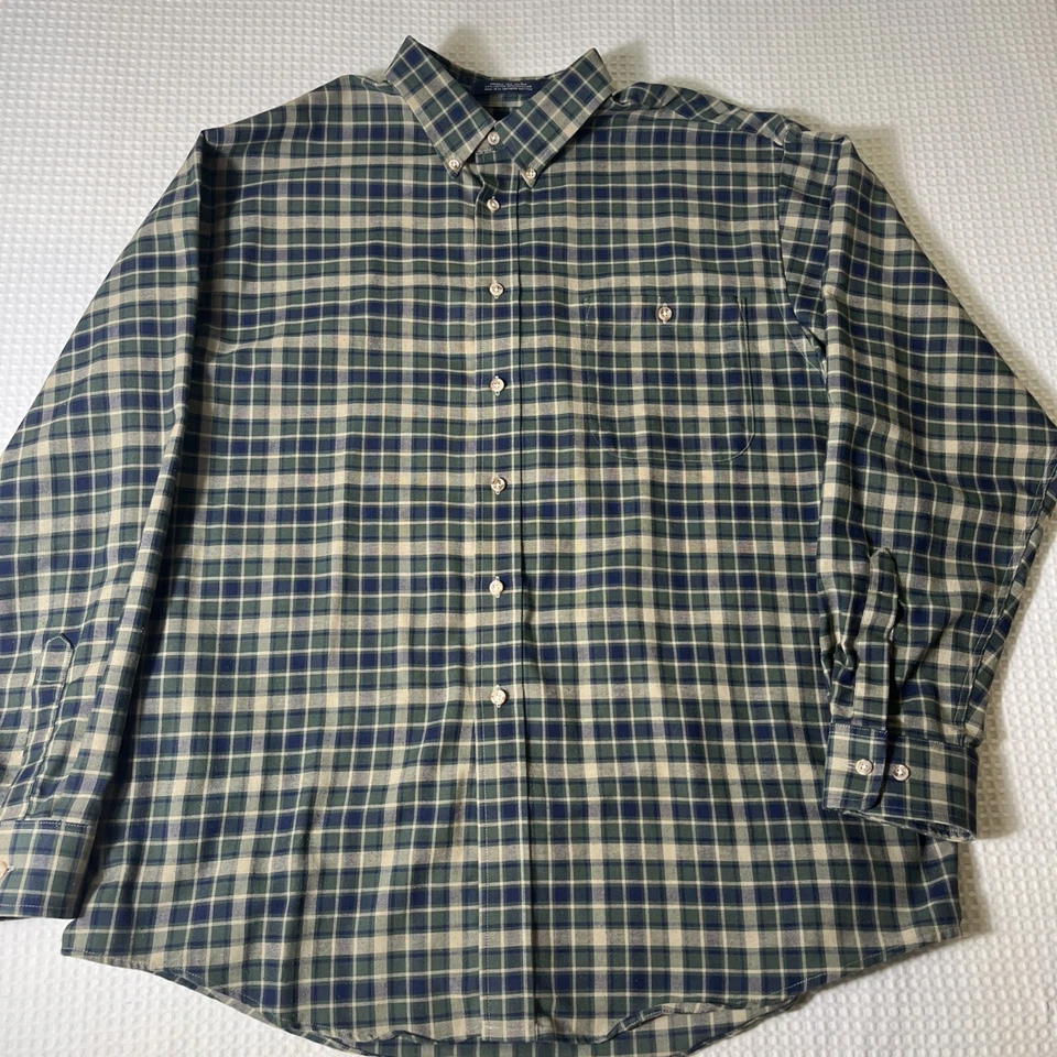 John Ashford Pinpoint Wrinkle Resistant long sleeve Dress Shirt L 16 1/2 - Image 2 of 4