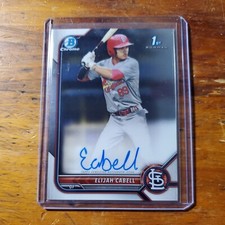 2022 Bowman Chrome 1st Elijah Cabell Autograph Auto #CPA-EC Cardinals
