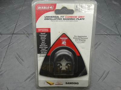 Diablo 3-1/2in 20-Grit Universal Fit Carbide Grit Oscillating Sanding Plate(New)