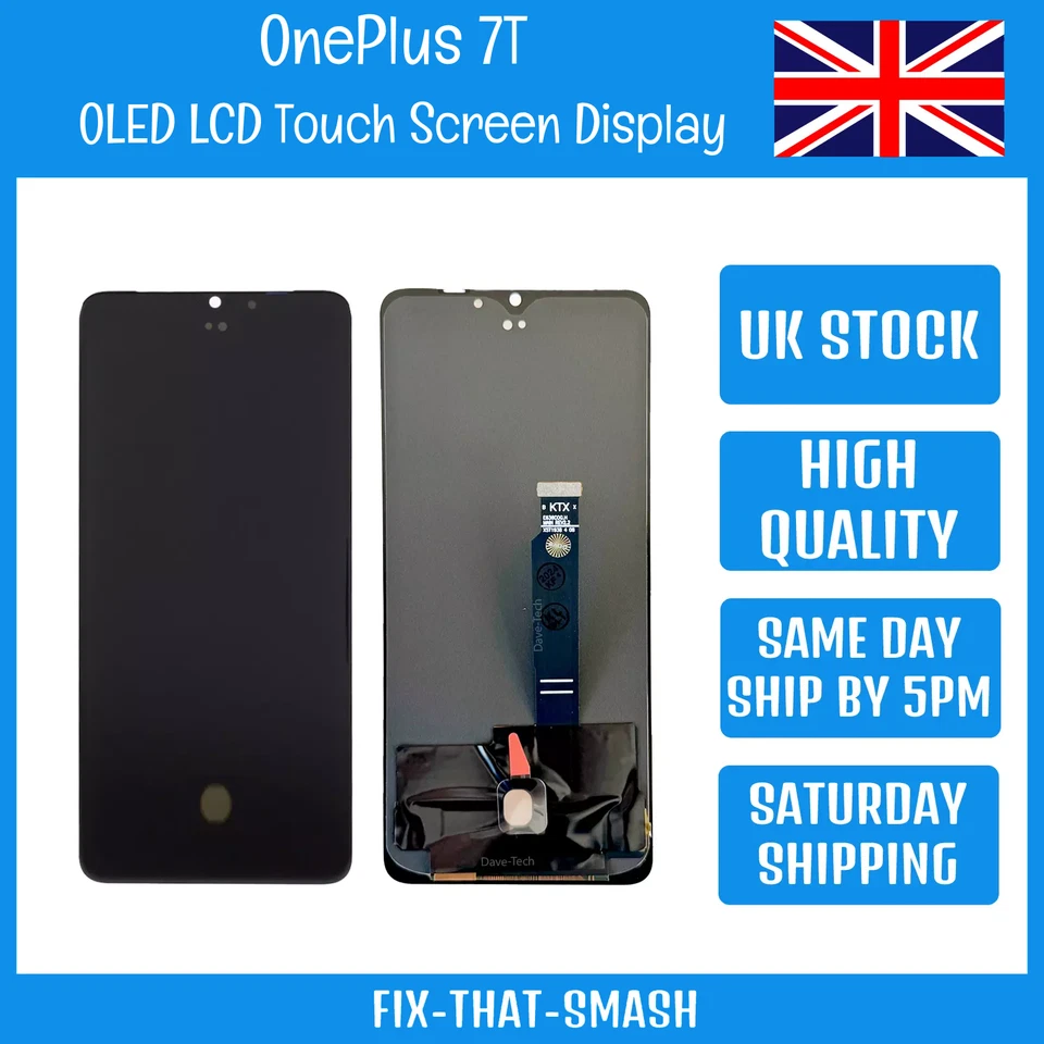 OnePlus 7T 1+7T HD1901/1900 OLED LCD Touch Screen Display Digitizer Glass