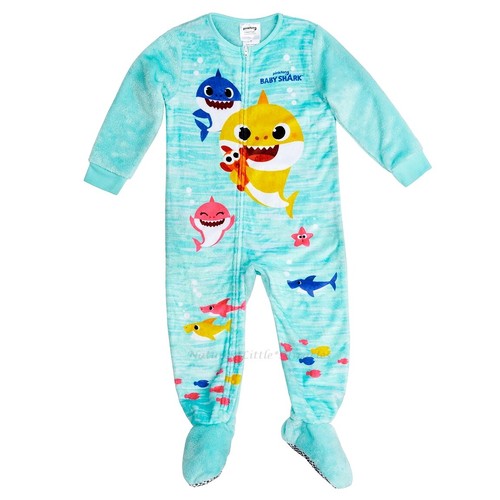 NWT Baby Shark Pajamas Girl Boy Size 2T5T Toddler Blanket Sleeper One