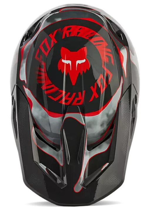 FOX RACING V1 ATLAS MX HELMET - GREY/RED - MOTOCROSS/OFFROAD FOX RACING V1 ATLAS MX HELMET - GREY/RED - MOTOCROSS/OFFROAD