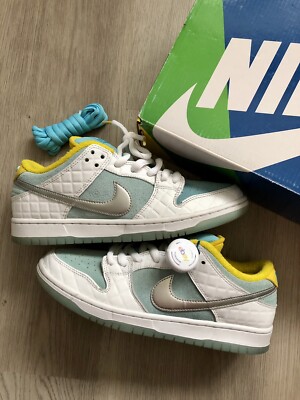 Size 9 - Nike SB Dunk Low Pro FTC Lagoon Pulse Sneakers W/ OG Box + Extra Laces