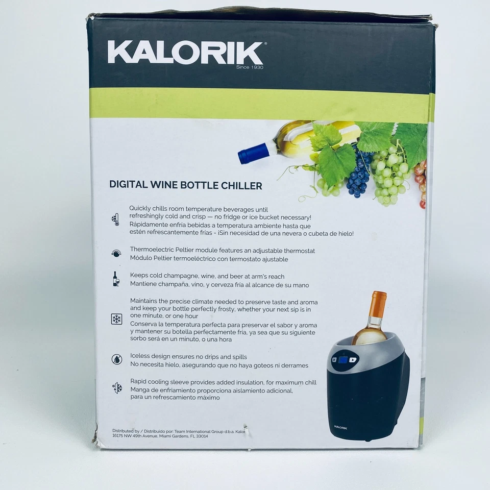 Enfriador de vino KALORIK plateado WCL 46343 S ¡probado y funciona muy bien! Foto 3 de 4