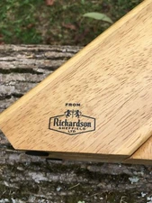 RICHARDSON SHEFFIELD Wooden Kitchen Knife Holder Block Vintage From Europe