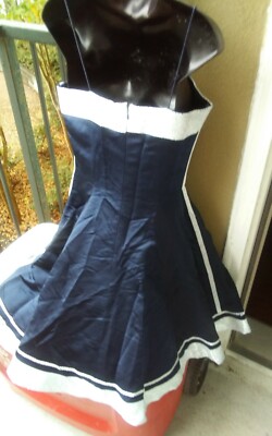Lulu bravo Southern Belle Blue Beaded Cocktail Wedding Dress 8 | eBay
