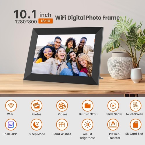 Stunning HD 10.1-Inch Digital Picture Frame with 32GB Storage & Auto Rotate - Picture 5 of 11