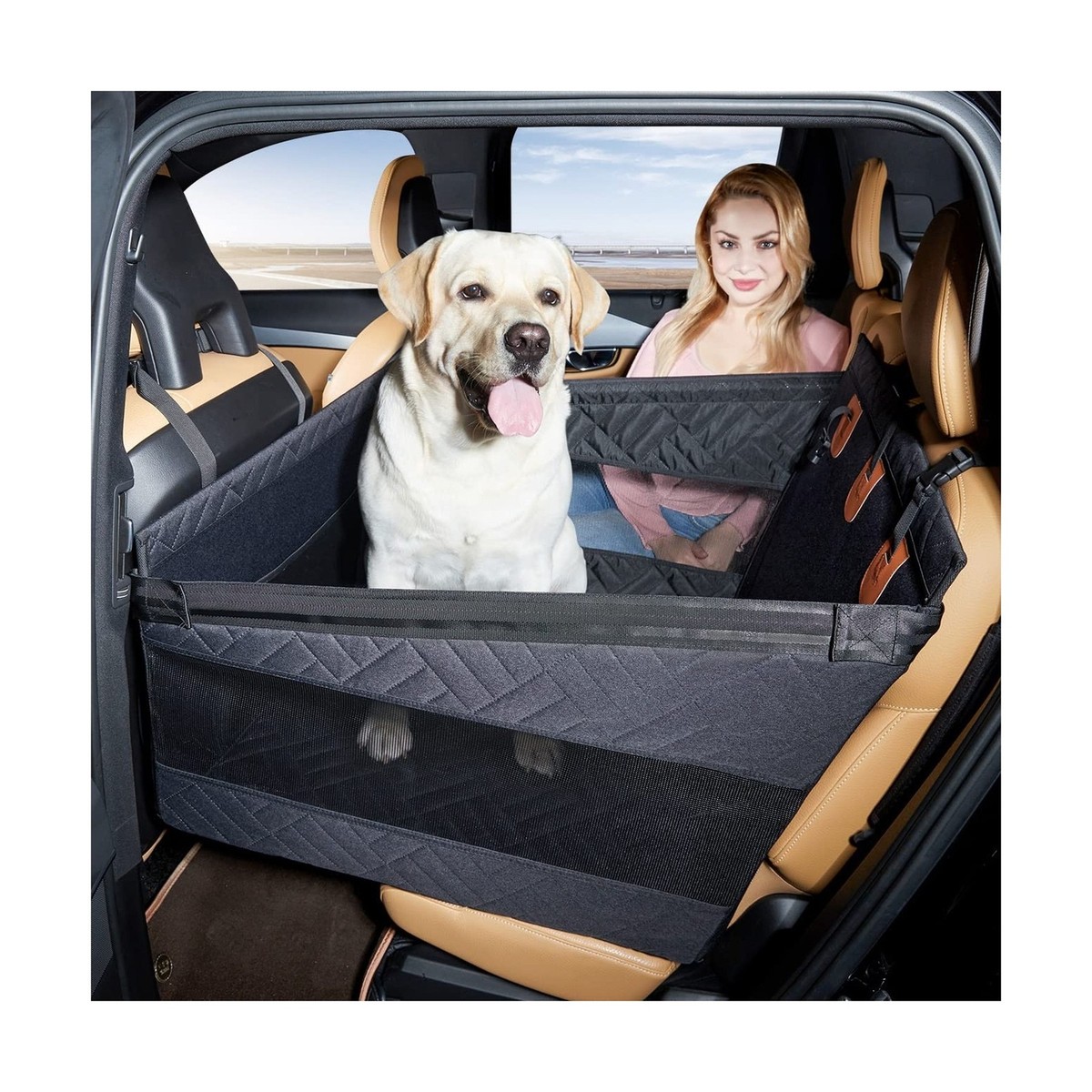 TKYZ Dog Car Seat for Medium Dogs,Back Seat Extender for Dogs
