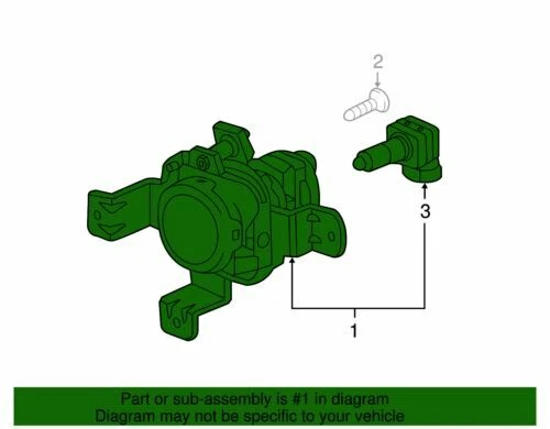 Conjunto de faro antiniebla izquierdo genuino GM 2013-2015 Chevrolet Spark EV Spark LT 95987120 Foto 2 de 2