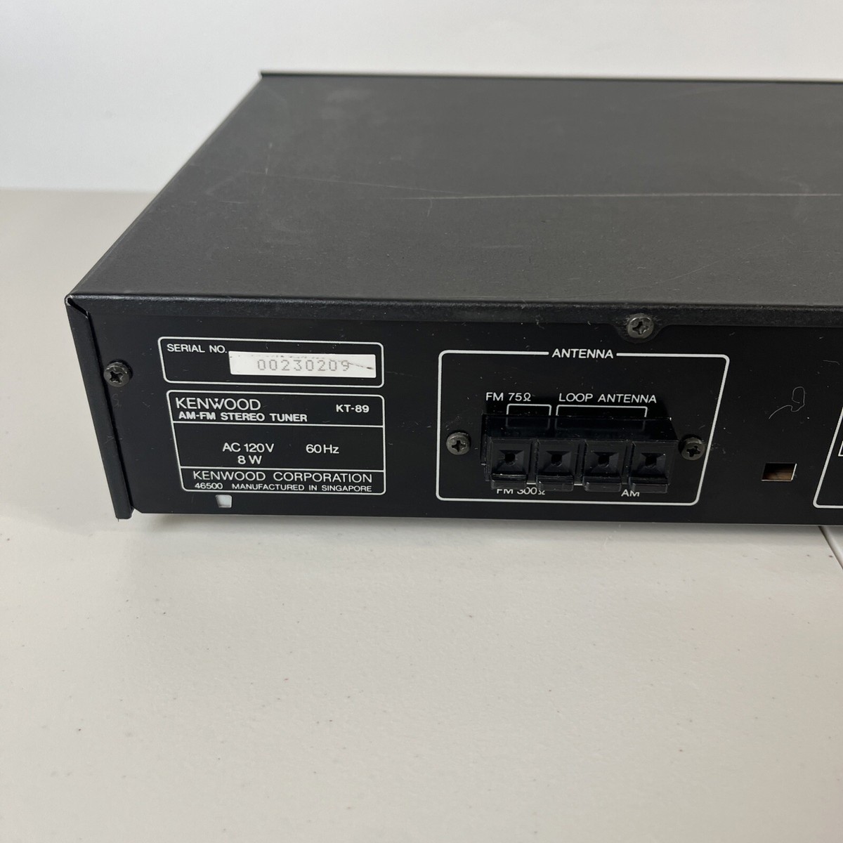 Kenwood Kt-89 Stereo Am/fm Tuner See Video for sale online