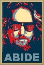 BIG LEBOWSKI "The Dude Abides" Toolbox/Man Cave/Refrigerator Magnet, 42 MIL