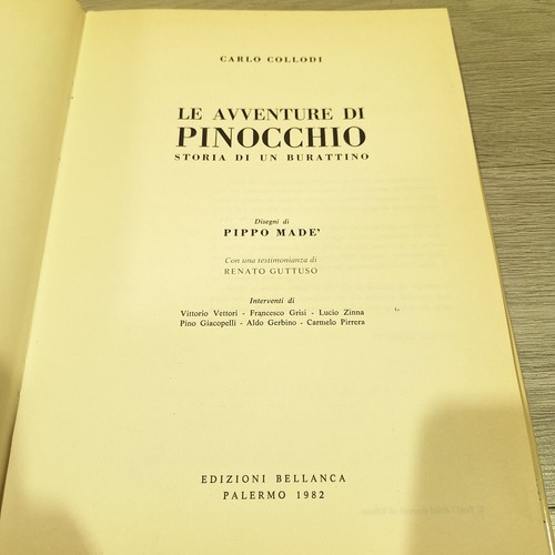 Pinocchio Ed. Bellanca 1982 Pippo Made' Renato Guttuso - Foto 6 di 14