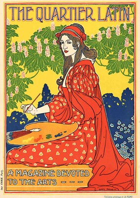 Le Quartier Latin 1898 Art Magazine POSTER PRINT A2 Paris Vintage Wall Art Decor