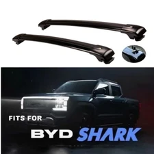 Crossbar Fits for BYD Shark 6 2024 2025 Aluminum Cross Bar 2PCS Roof Rail Black