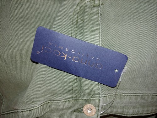 ANNA-KACI LADIES HIGH WAIST GREEN WIDE BELL-BOTTOM PANTS-JR L-NWT-TRENDY/CUTE - Picture 7 of 7