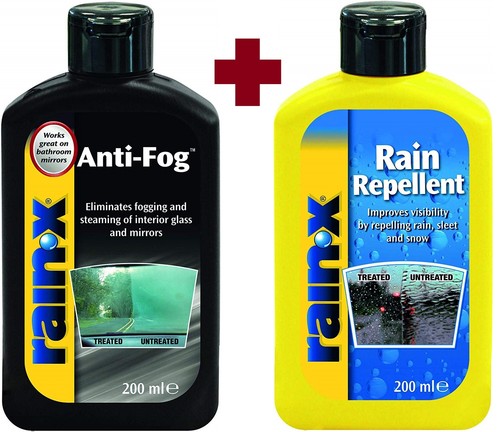 Rain X Anti Fog Rain Repellent Window Mirror Glass Treatment Car Combo Pack Ebay