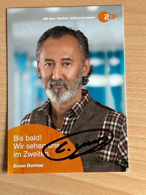 Ercan Durmaz Autograph Card Original Signed #S5226