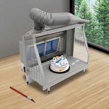 Airbrush Spray Booth Dual-filter Portable Hobby Airbrush Paint Spray Booth W/led