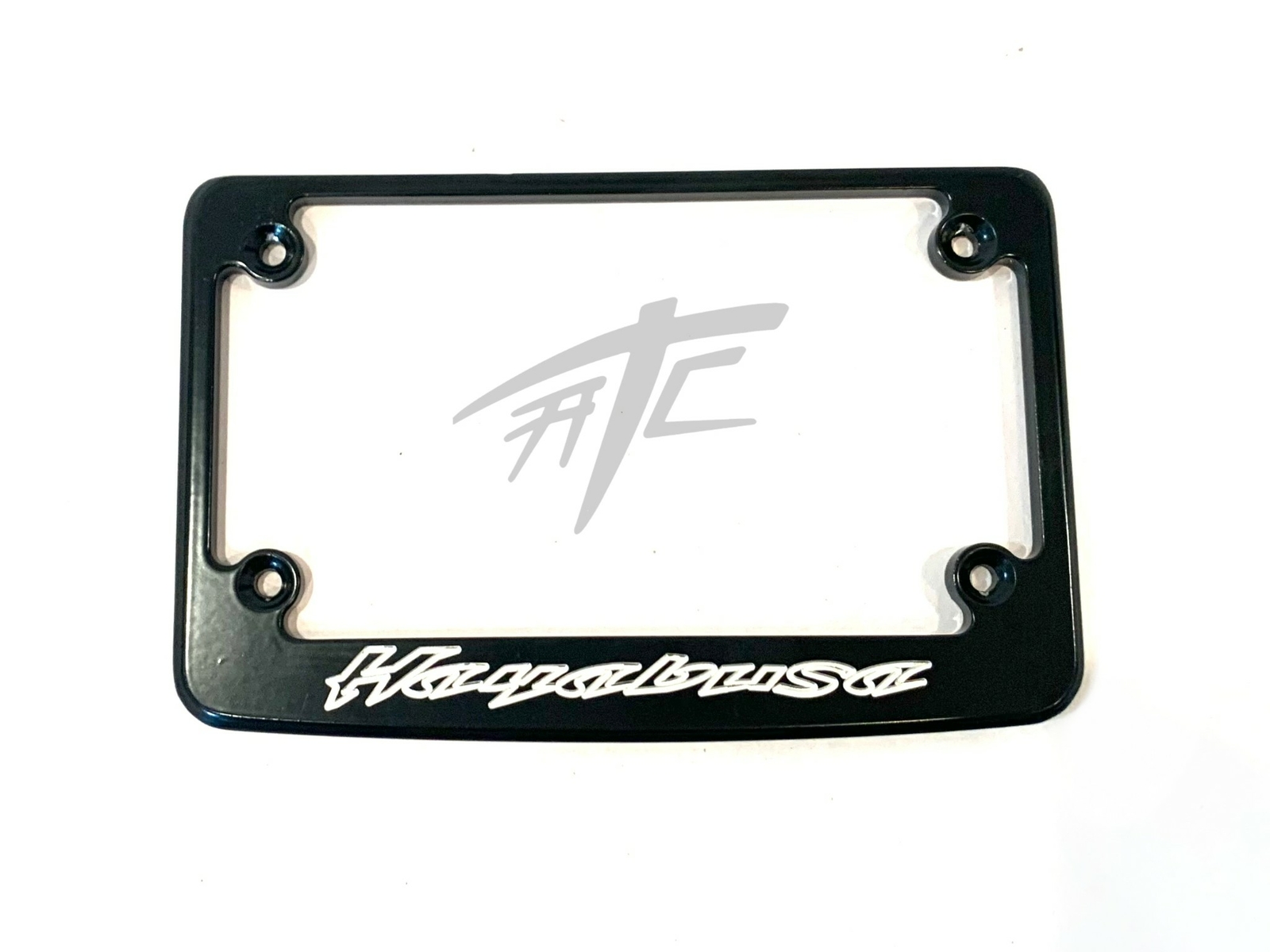 HAYABUSA ENGRAVED BLACK CONTRAST LICENSE PLATE FRAME 2008-2020 SUZUKI HAYABUSA