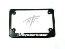 HAYABUSA ENGRAVED BLACK CONTRAST LICENSE PLATE FRAME 2008-2020 SUZUKI HAYABUSA