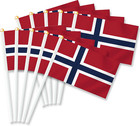 New Listing25Pcs Norway Handheld Small Flag, Norwegian Hand Held Mini Decor Decoration Bann