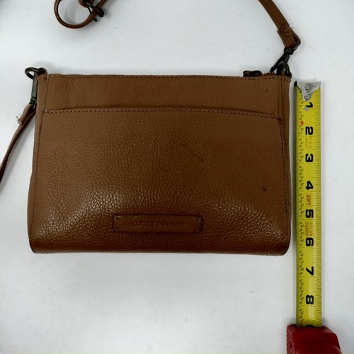 Lucky Brand Leather Cross Body Bag Small Tan Bag - Picture 5 of 8