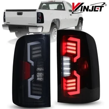 For 2007-2013 GMC Sierra 1500 2500 3500 LED Tail Lights Sequential Turn Signal 