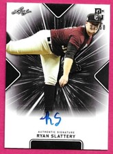 2021 Leaf Perfect Game National Baseball RYAN SLATTERY Black Autograph 37/50