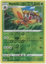 Pokemon - Mothim - 011/172 - Rare - Reverse Holo  - Brilliant Stars - NM/M - New