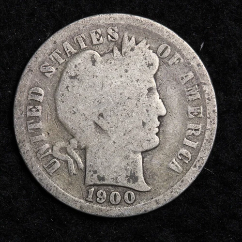 1900 Silver Barber Dime GOOD FREE SHIPPING