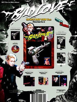 US Seller] SHINee KEY Bad Love Mini Album (Space Ray Gun/Box