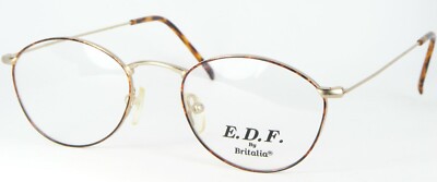 E.D.F. By BRITALIA EDF #62 C4 GOLD / TORTOISE EYEGLASSES GLASSES 48-19-145mm