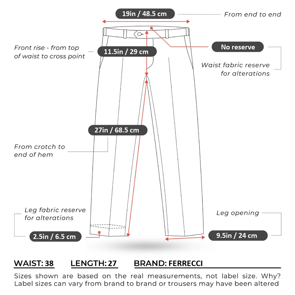 Mens Trousers 38 Waist 27 Leg Dress Suit Office Grey Pants Slacks - Image 2 of 4