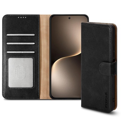 Pixfab Leather Wallet Flip Case For Honor Magic7 Lite 5G - RFID Block, Stand, Multiple Colors