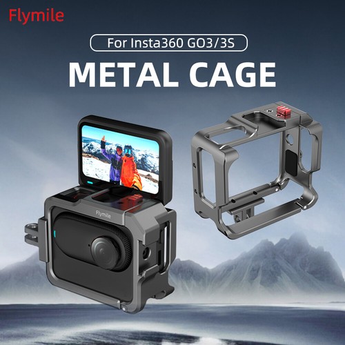 Camera Metal Rabbit Cage Expansion Frame Protective Case For Insta360 GO 3/3S - Picture 3 of 24
