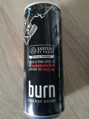 1 Energy Drink Dose Coca Cola Coke Burn Lotus Formel 1 F1 Full Voll 250ml Can