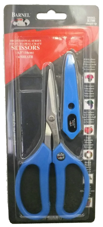 Floristry Crafting Scissors Barnel Sharp 6.25" with Sheath Floral Gardening - Image 3 of 4