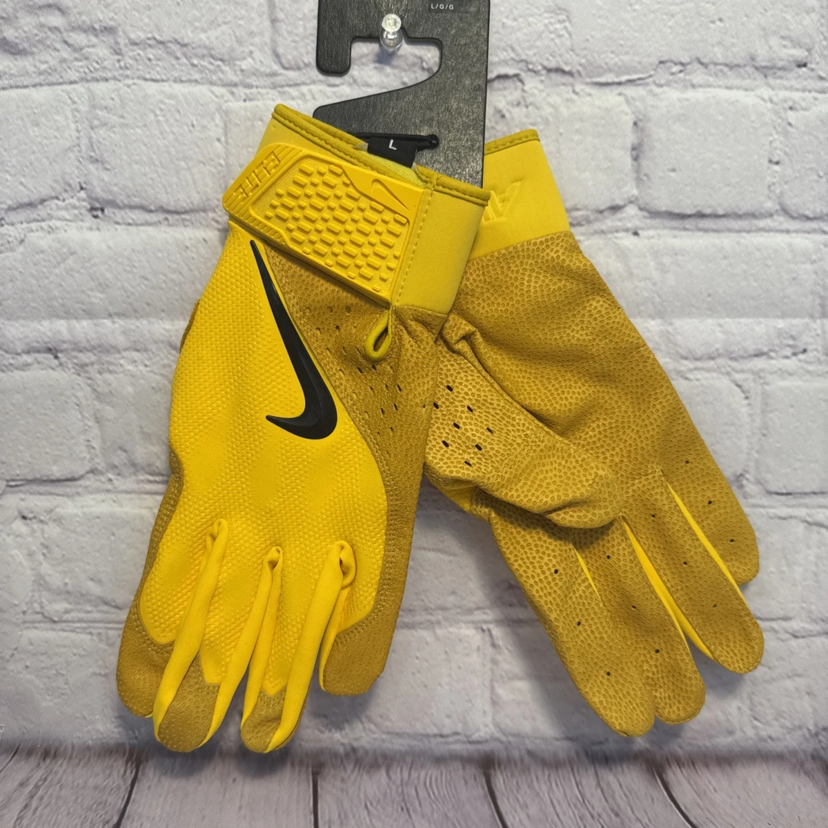 Nike Alpha Elite Bateo Golf Béisbol Oro Amarillo Dri-Fit Talla GRANDE L NUEVO