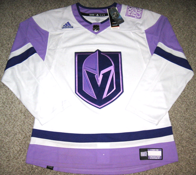 Vegas Golden Knights Purple Hockey Fights Cancer Adidas Authentic