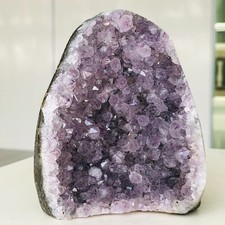 784g Natural Amethyst geode quartz cluster crystal specimen Healing AK504