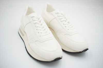 Herren ETQ Amsterdam Sneakers Premium Wildleder & Nylon Beige EU43 UK9 US10 Rpr