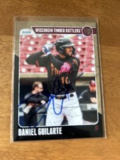 Daniel Guilarte Signed 2025 Wisconsin Timber Rattlers Team Set Brewers # 22