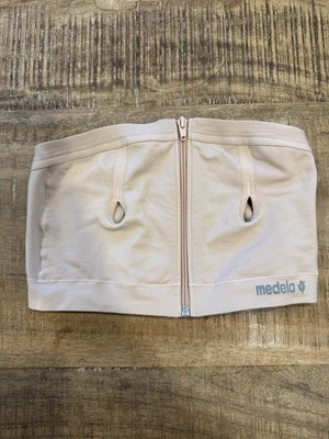 Medela Bra Medium Beige Womens Easy Expression Hands Free Pumping Bustier