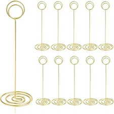 12x Tall Wedding Table Number Holders Place Card Stands Elegant Event Name Clip