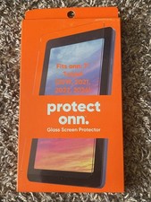 ONN Glass Screen Protector Clear Ultra-Clear for 7" Tablet 2019 2021 2022 2024