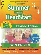 Lumos Summer Learning HeadStart - Grade 3 to 4, Student Copy: Bridge to Succ...