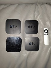 Apple TV 3rd Generation HD Media Streamer x 4 with 1 Remote Untested No Cables